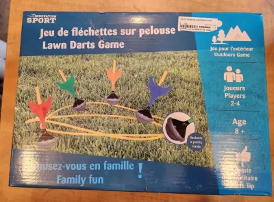 Jeu de fléchettes sur pelouse (Lawn Darts Game) – Jeu extérieur