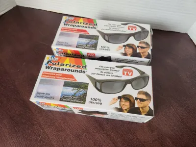 🕶️ Lot de 2 lunettes de soleil polarisées – Protection UV 100%