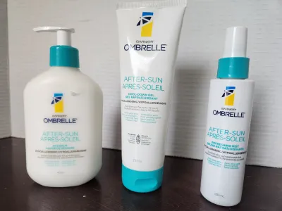 🌞 LOT OMBRELLE APRÈS-SOLEIL – KIT COMPLET APAISANT & HYDRATANT 🌞
